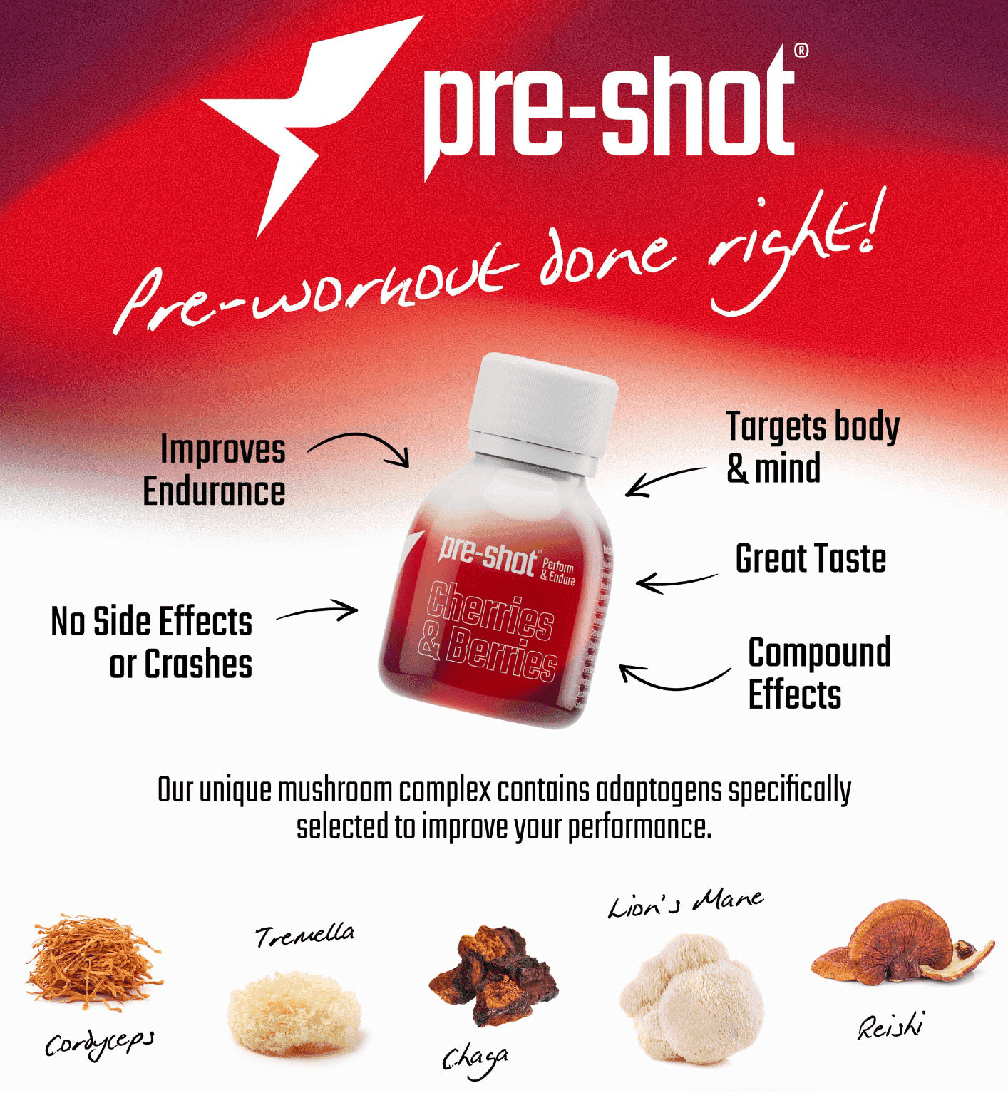 Pre-Workout Shot - Fruit Variety Pack (6 x 60ml)
