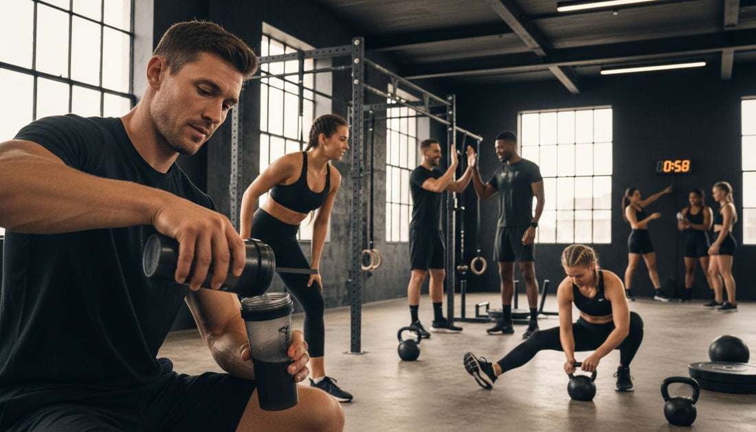 pre-workout fitness athletes
