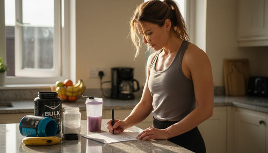 Athlete checking pre-workout ingredients checklist