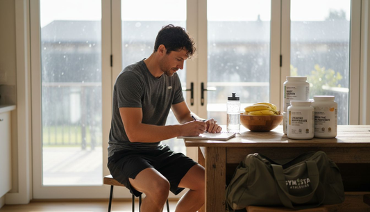 Athlete planning natural supplement regimen