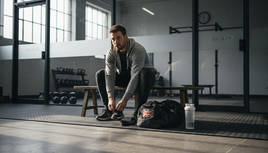 Hyrox athlete prepares for fasted gym workout