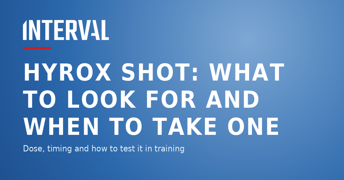 Interval header: Hyrox shot, what to look for and when to take one