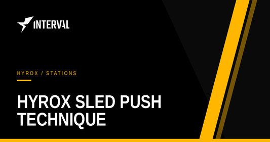 Hyrox sled push technique — Interval