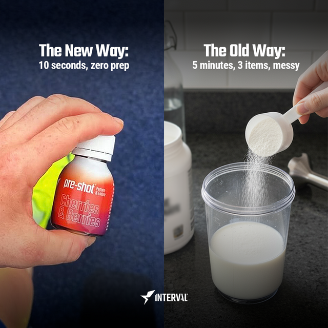 Interval Pre-Shot pre-workout supplement performance and focus benefits
