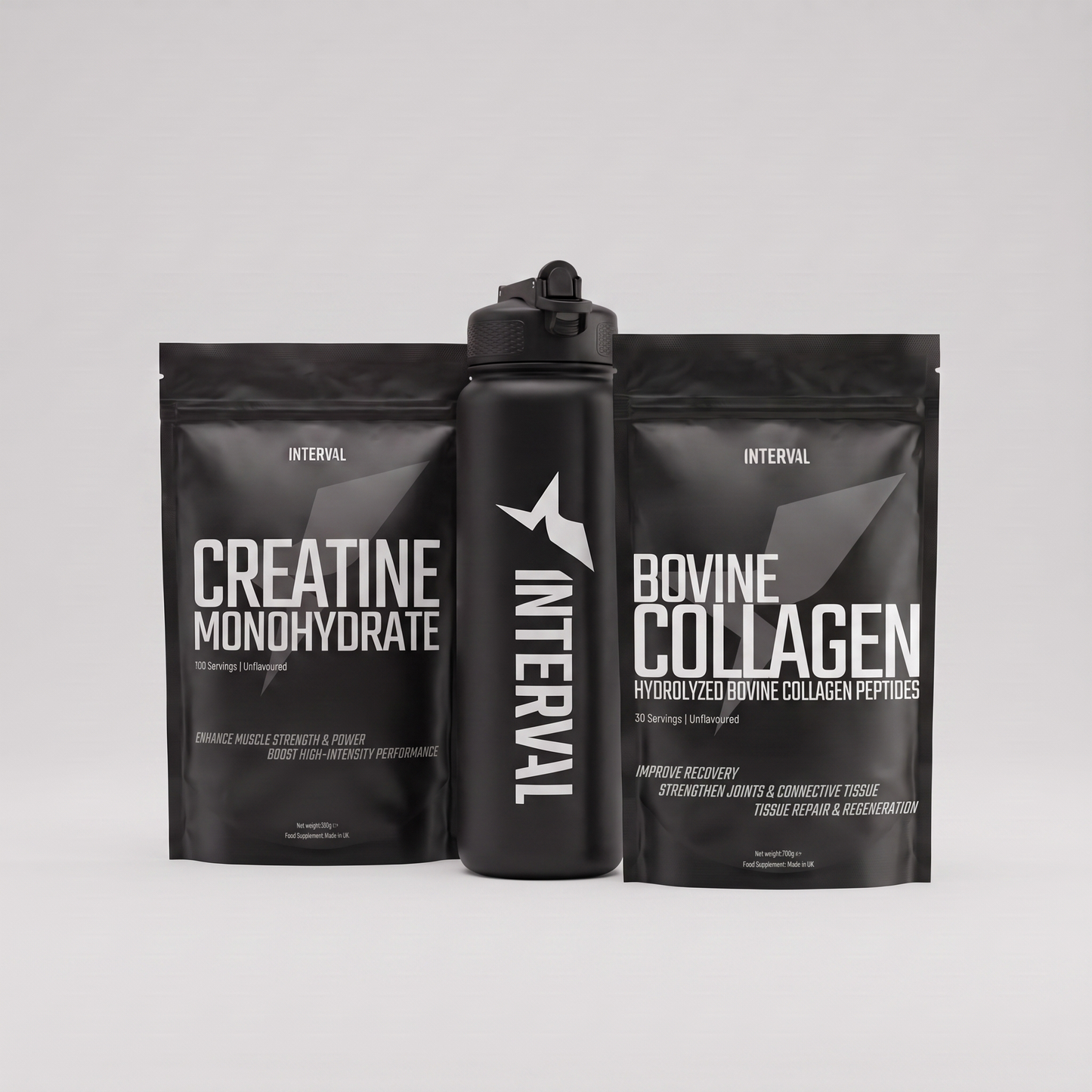 Creatine & Collagen Recovery Bundle with 1L Gym Bottle