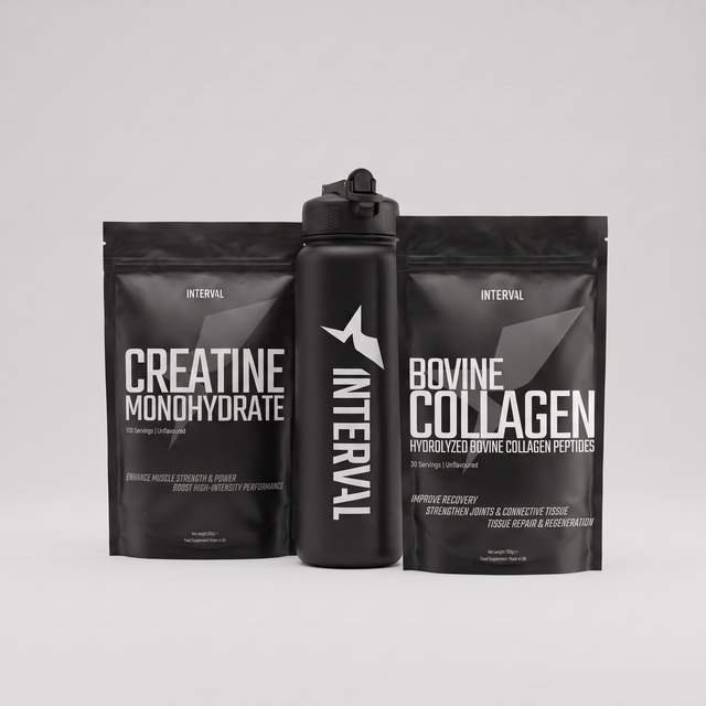 Creatine & Collagen Recovery Bundle with 1L Gym Bottle