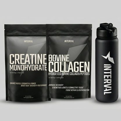 Creatine & Collagen Recovery Bundle with 1L Gym Bottle